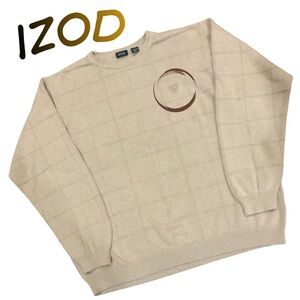 IZOD Men’s Long Sleeve Sweater Size XLT Light Brown Pullover